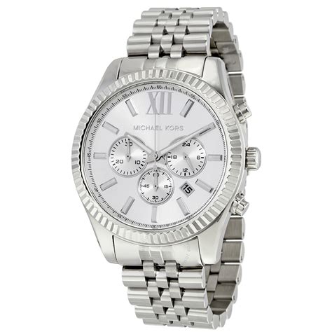 michael kors men's silver watches|Michael Kors watch clearance sale.